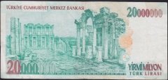 7.EMİSYON 20 000 000 LİRA F80 141656 ÇOK TEMİZ