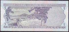 6.EMİSYON 1.TERTİP 5 LİRA D67 025906 ÇÇT ÇİLALTI