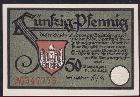 ALMANYA 50 PFENNİNG 1921 ÇİL