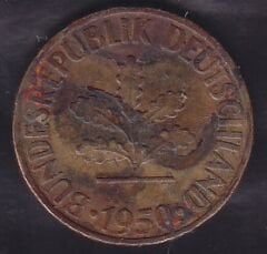 Almanya 10 Pfennig 1950 D