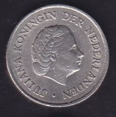 Hollanda 25 Cent 1965