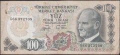 6.Emisyon 2.Tertip 100 Lira G66 372708 Temiz