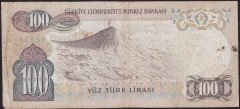 6.Emisyon 2.Tertip 100 Lira G66 372708 Temiz