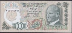 6.EMİSYON 2.TERTİP 100 LİRA F44 048884 ÇİLALTI