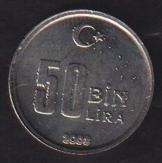 2003 Yılı 50 Bin Lira Çil