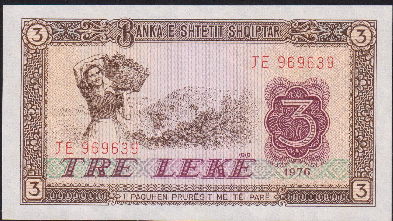 Arnavutluk 3 Leke 1976 Çilaltı Çil