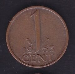 Hollanda 1 Cent 1953