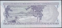 6.Emisyon 2.Tertip 5 Lira H84 426453 Çok Temiz Ççt
