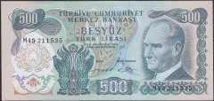 6.Emisyon 2.Tertip 500 Lira M49 211535 Çilaltı Çil