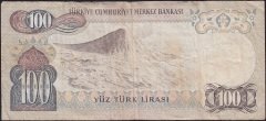 6.Emisyon 2.Tertip 100 Lira G63 472928 Temiz