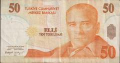 8.Emisyon 50 YTL B83 320508 Çok Temiz+