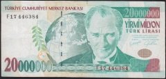 7.Emisyon 20 000 000 Lira F17 446384 Temiz