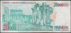 7.Emisyon 20 000 000 Lira F17 446384 Temiz
