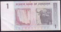 Zimbabwe 1 Dolar 2007 Çilaltı Pick 65 AC