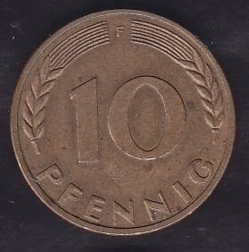 Almanya 10 Pfennig 1969 F