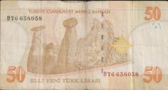 8.Emisyon 50 YTL B76 658058 Temiz