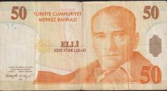 8.Emisyon 50 YTL B76 658058 Temiz