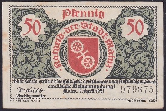 ALMANYA 50 PFENNİNG 1921 ÇİLALTI ÇİL