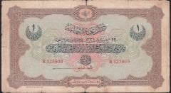 Reşat 1 Lira 22 Aralık 1331 B 323609 Temiz