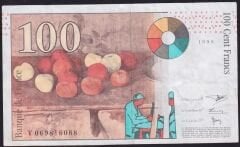 Fransa 100 Frank 1998 Çok Temiz+