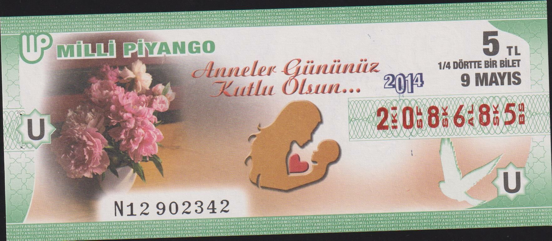 2014 9 Mayıs Çeyrek Bilet - U Serisi