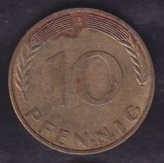 Almanya 10 Pfennig 1970 D