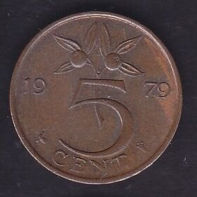 Hollanda 5 Cent 1979
