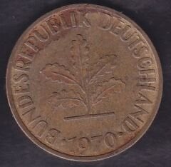 Almanya 10 Pfennig 1970 D