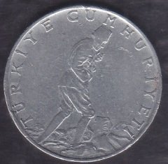 1961 Yılı 2.5 Lira Ters
