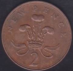 İNGİLTERE 2 PENCE 1971