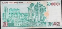 7.Emisyon 20000000 Lira C61 694969 Çok Temiz+