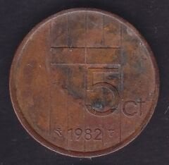 Hollanda 5 Cent 1982