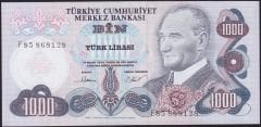 6.Emisyon 3.Tertip 1000 Lira F85 868128 Çilaltı Çil