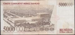 7.Emisyon 5 000 000 Lira H43 305908 Çok Temiz