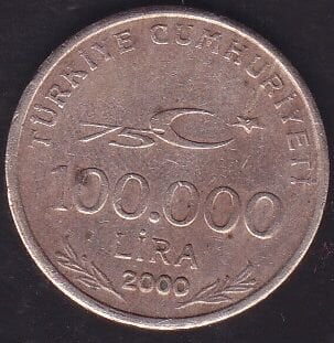 2000 Yılı 100000 Lira