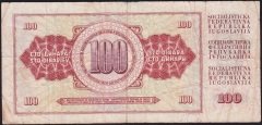 Yugoslavya 100 Dinar 1981 Çok Temiz