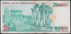 7.EMİSYON 20 000 000 LİRA G25 845663 ÇOK TEMİZ