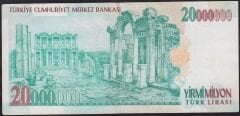 7.Emisyon 20.000.000 Lira D01 341556 Çok Temiz+