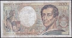 Fransa 200 Frank 1992 Çok Temiz