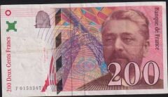 Fransa 200 Frank 1996 Çok Temiz+