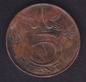 Hollanda 5 Cent 1978