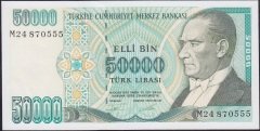 7.EMİSYON 2.TERTİP 50000 LİRA M24 870555 ÇİL