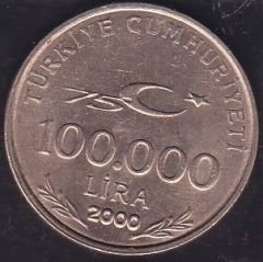 2000 Yılı 100000 Lira