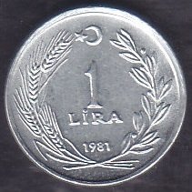 1981 YILI 1 LİRA ÇİLALTI