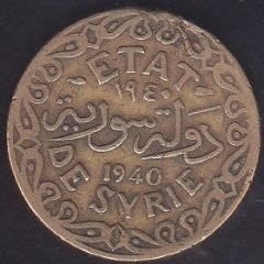 SURİYE 5 KURUŞ 1940