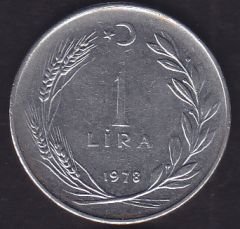1978 Yılı 1 Lira Düz