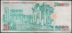 7.Emisyon 20.000.000 Lira A03 023922 Çok Temiz