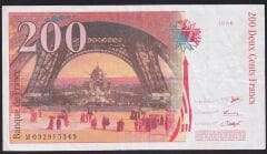 Fransa 200 Frank 1996 Çok Temiz