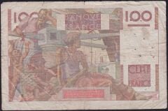 Fransa 100 Frank 17 Temmuz 1947 Çok Temiz