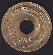 1950 Yılı 1 Kuruş Çilaltı Çil